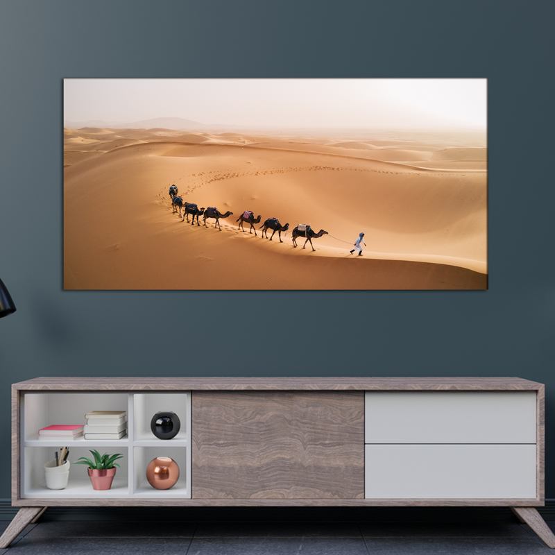 Camel Desert Canvas Wall Painting