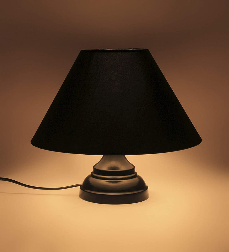 Black Cotton Table Lamp