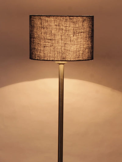 Blue Jute Drum Designer Steel Floor Lamp for Home Decor (D50)