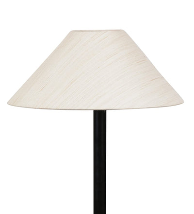 Off White Cotton Standing Floor Lamp (Off White)