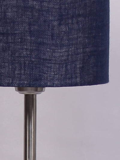 Blue Jute Drum Designer Steel Floor Lamp for Home Decor (D50)