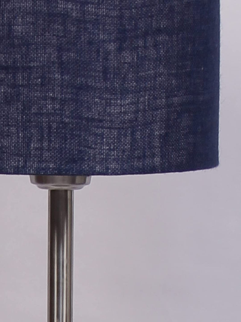 Blue Jute Drum Designer Steel Floor Lamp for Home Decor (D50)