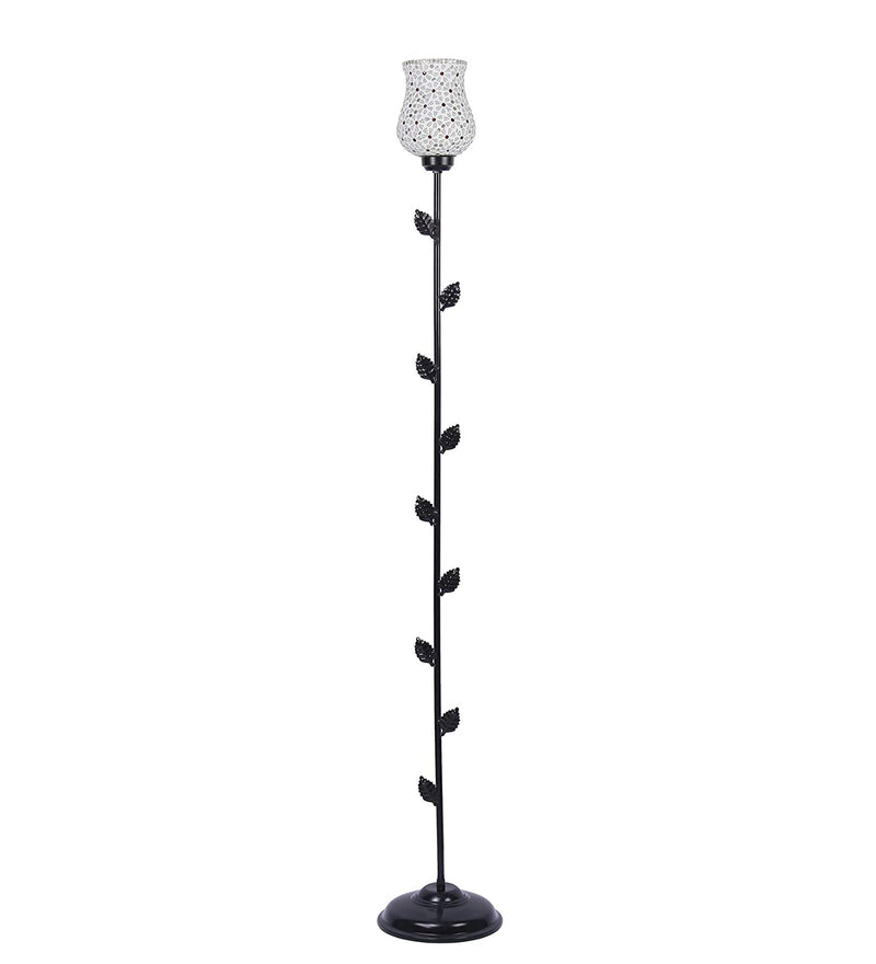 Mosaic Glass Leaf Floor lamp