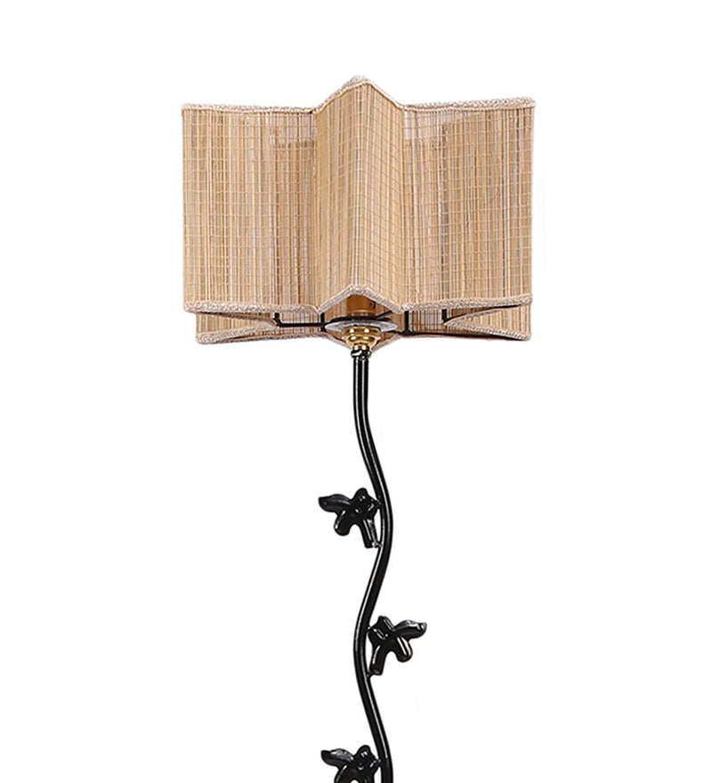 Bamboo Star Fish Iron Floor Standing Lamp (Natural)