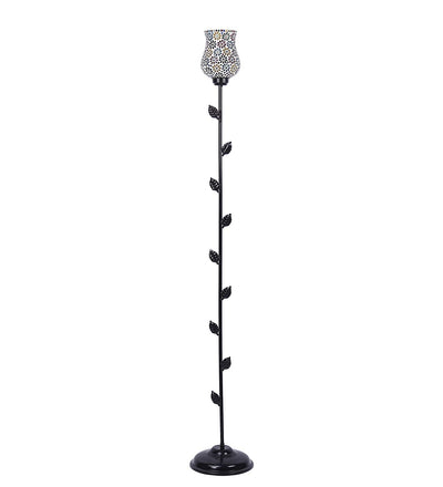 Mosaic Glass Leaf Floor lamp