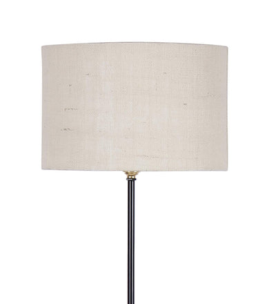 Jute Floor Lamp ( White )