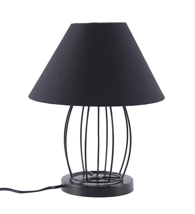 Cotton Black Table Lamp