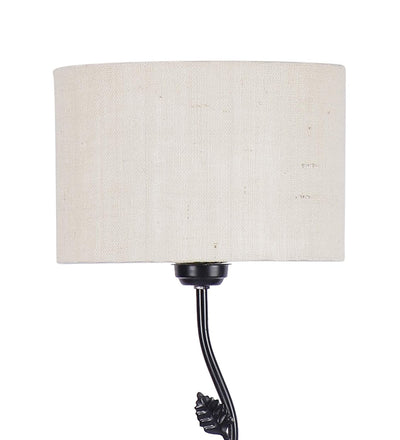 Metal Floor Lamp with Base and Shade, White, Pack of 1 Floor Lamp Stand,1 Base, 1 Shade