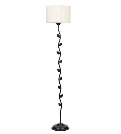 Metal Floor Lamp with Shade, Base and Wire Connector, Off White, Pack of 1 lamp, 1 Base , 1 wire connector, 1 Shade