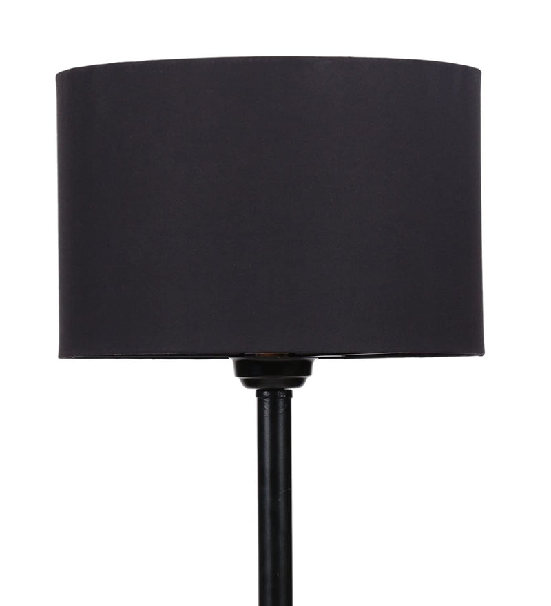 Black Cotton Floor lamp