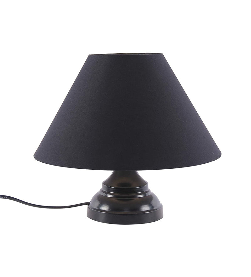 Black Cotton Table Lamp