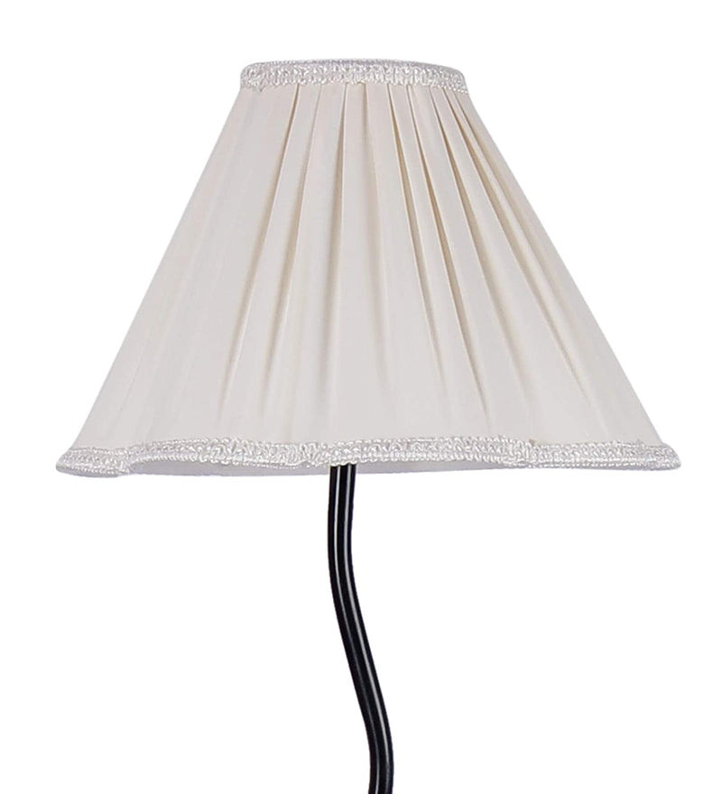 Off-White Cotton Floor Lamp