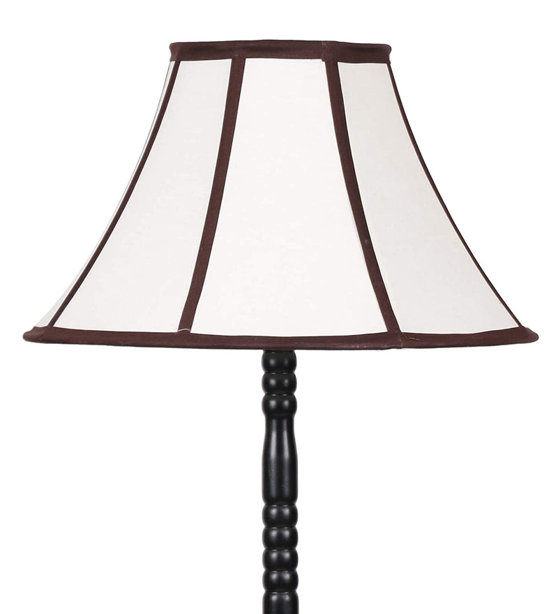 Cotton Multi-Colored Designer Iron Floor Lamp (Off - White)