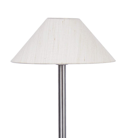 Off-White Designer Steel Floor Lamp for Home Decor (13" Off-White, Medium)