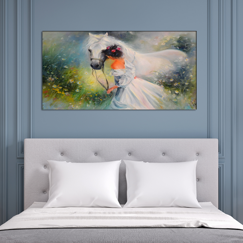 Beautiful Horse Canvas Wall Painting