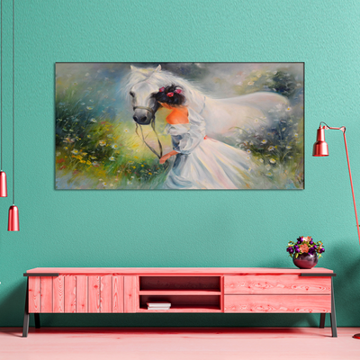 Beautiful Horse Canvas Wall Painting