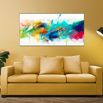 Acrylic Patch Abstract Canvas Print Wall Painting