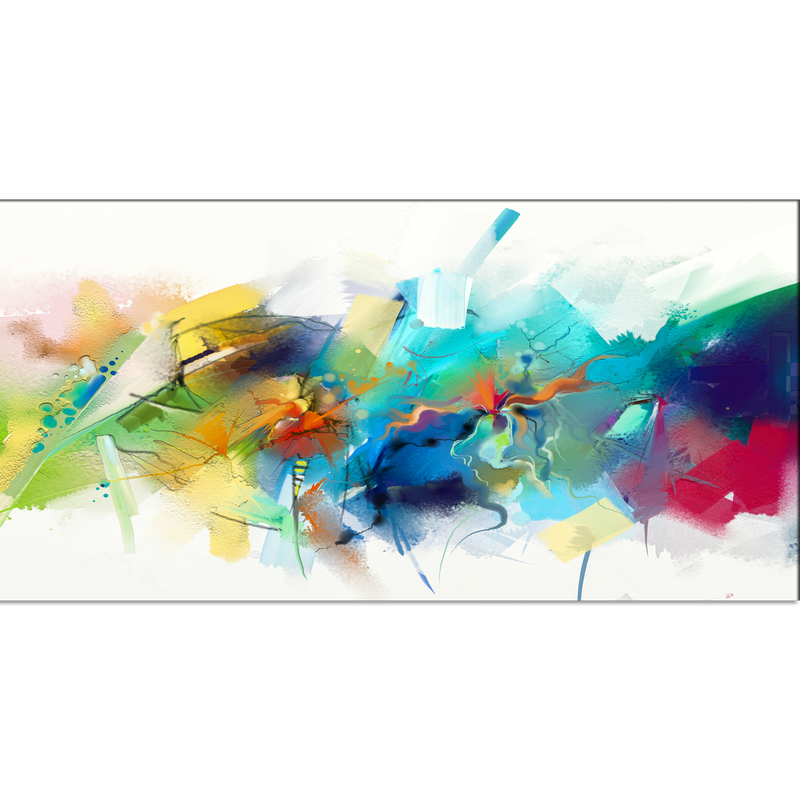 Acrylic Patch Abstract Canvas Print Wall Painting