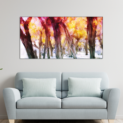 Forest Trees Abstract Scenery Canvas Wall Painting