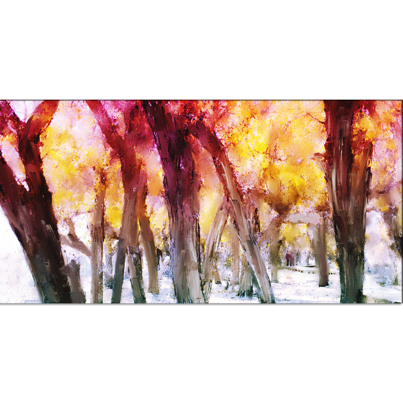 Forest Trees Abstract Scenery Canvas Wall Painting