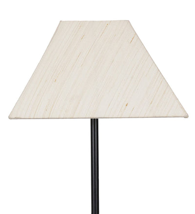 Cotton Off White Rectangular Standing Floor Lamp (Off White)