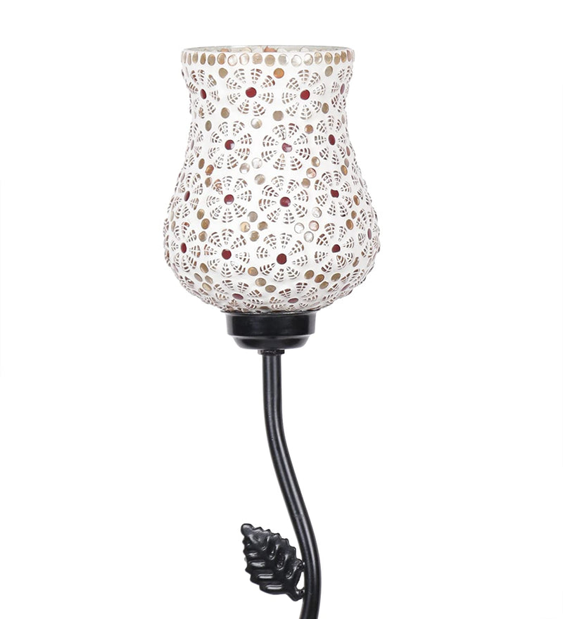 Metal Floor Lamp with Shade, Base and Wire Connector, Off White, Pack of 1 lamp, 1 Base , 1 wire connector, 1 Shade