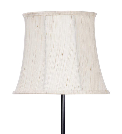 Cotton Soft Back Designer Wrought Iron Floor Lamp for Home Decor (Off White Medium)