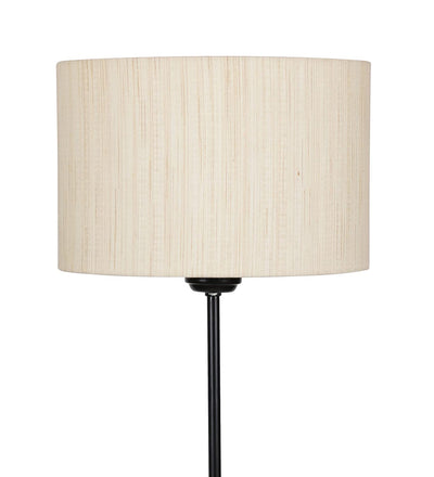 Metal Floor Lamp with Base and Shade, Off White, Pack of 1 Lamp, 1 Base, 1 Shade