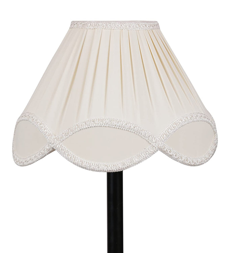 Off White Vintage Cotton Floor Lamp (Off White)