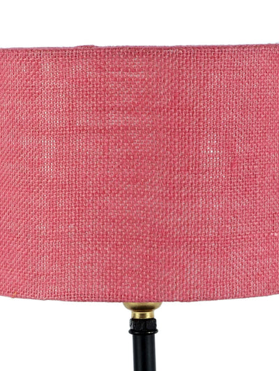 Iron Table lamp with Grey Jute Shade