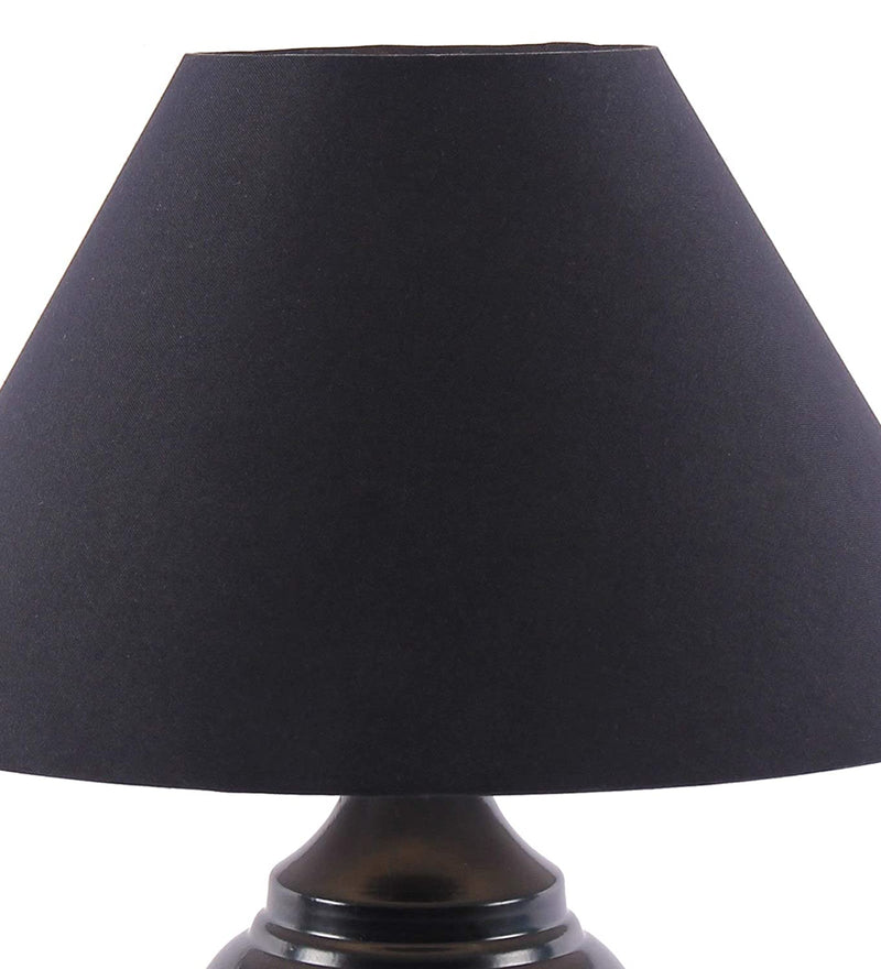 Black Cotton Table Lamp