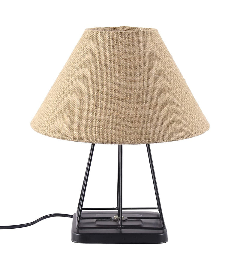 Beige Jute Table Lamp