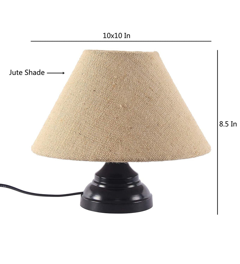 Beige Jute Table Lamp
