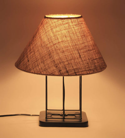 Beige Jute Table Lamp