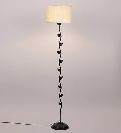 Metal Floor Lamp with Shade, Base and Wire Connector, Off White, Pack of 1 lamp, 1 Base , 1 wire connector, 1 Shade