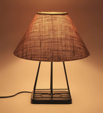 Beige Jute Table Lamp
