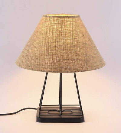 Beige Jute Table Lamp