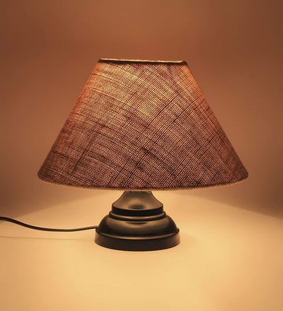Beige Jute Table Lamp