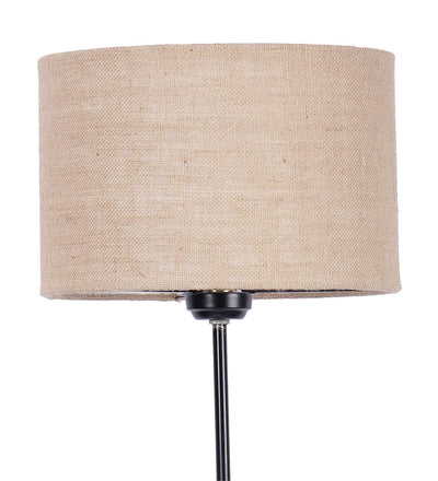 A475 Jute Designer Wrought Iron Floor Lamp (Beige, Medium)