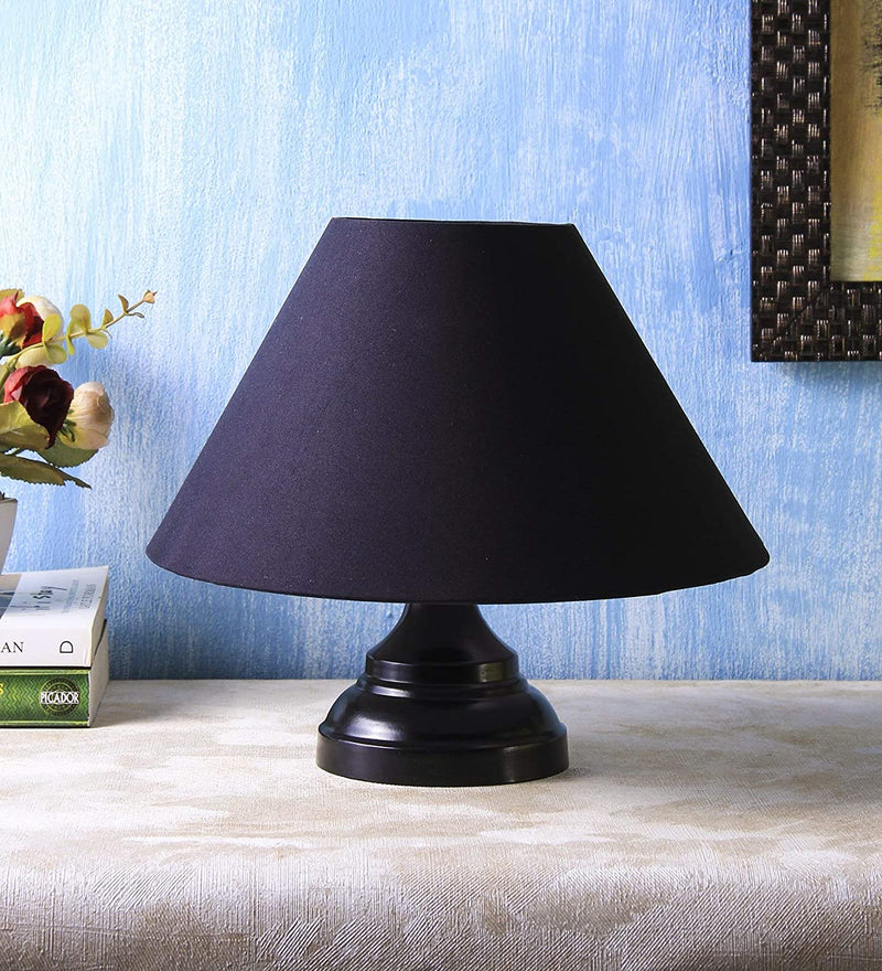 Black Cotton Table Lamp