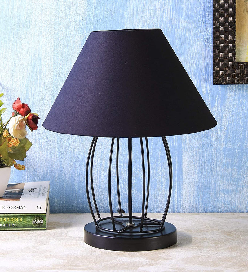 Cotton Black Table Lamp