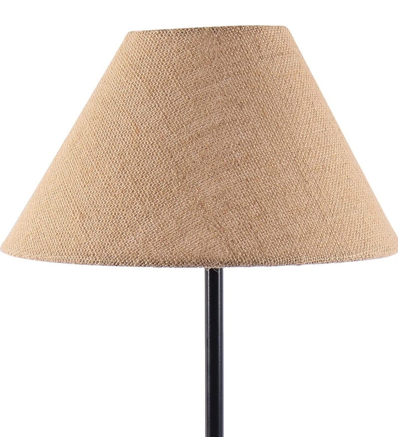Beige Jute Designer Tea Ball Table Lamp