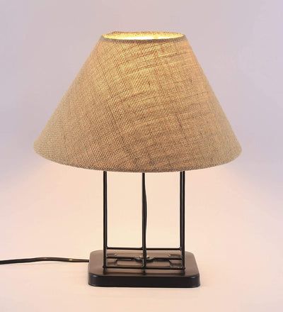 Beige Jute Table Lamp