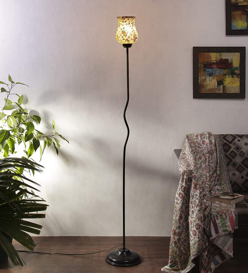 Iron Floor Standing Lamp (Multicolour)