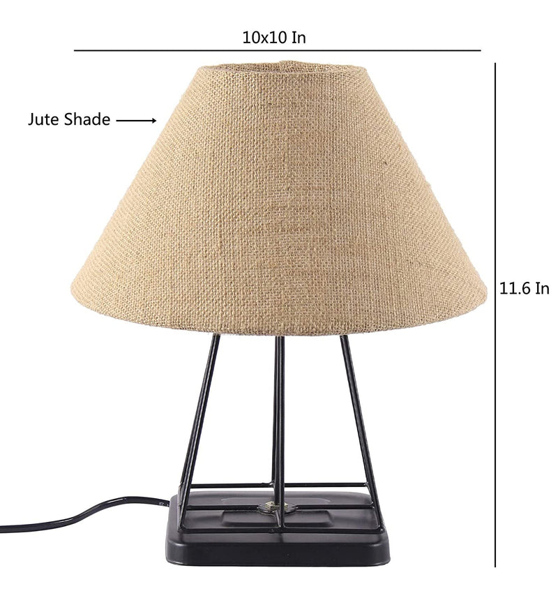Beige Jute Table Lamp