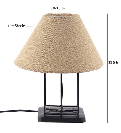 Beige Jute Table Lamp