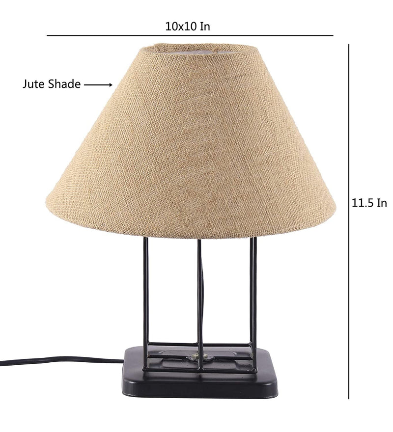 Beige Jute Table Lamp