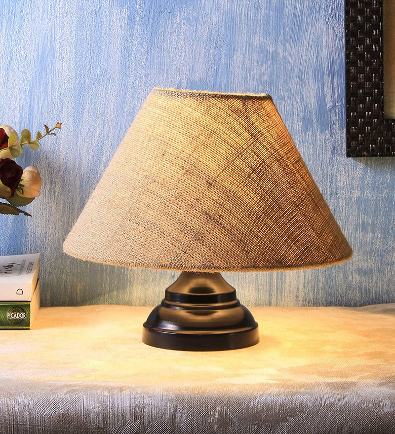 Beige Jute Table Lamp