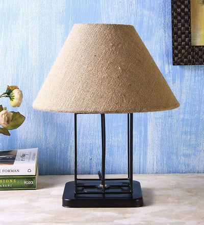 Beige Jute Table Lamp