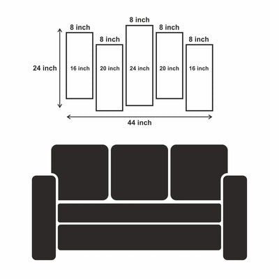 Boat & River View Canvas Wall Painting- With 5 Frames